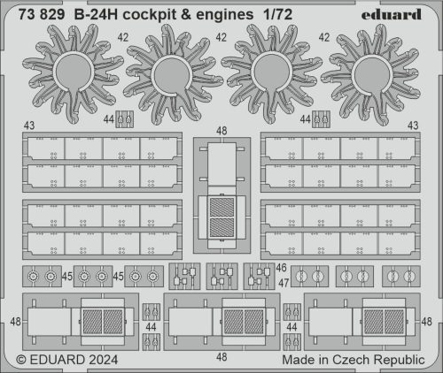 Eduard - B-24H cockpit & engines 1/72