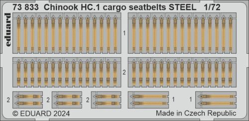 Eduard - Chinook HC.1 cargo seatbelts STEEL  AIRFIX