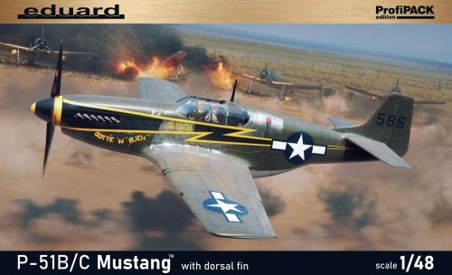 Eduard - P-51B/C Mustang w/ dorsal fin  EDUARD-PROFIPACK