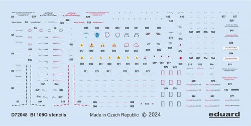Eduard - Bf 109G stencils