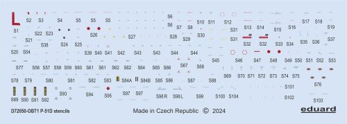 Eduard - P-51D stencils