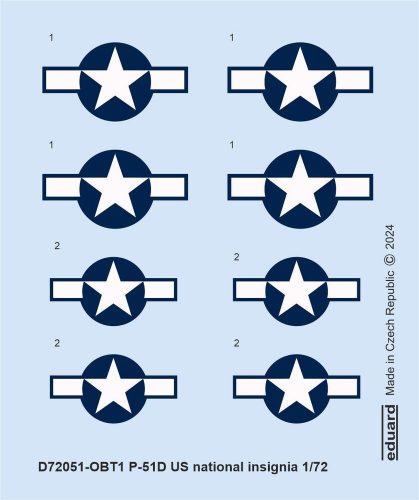 Eduard - P-51D US national insignia