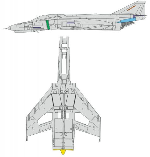 Eduard - F-4E surface panels 1/48 MENG