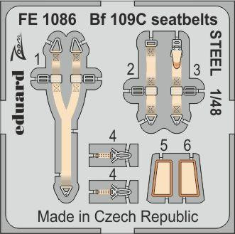 Eduard - Bf 109C seatbelts STEEL for Modelsvit