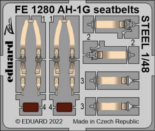 Eduard - AH-1G seatbellts STEEL 1/48