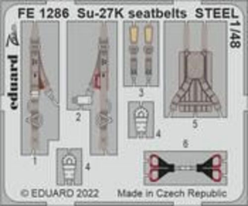 Eduard - Su-27K seatbelts STEEL 1/48