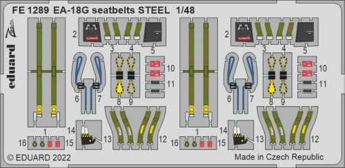 Eduard - EA-18G seatbelts STEEL