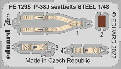 Eduard - P-38J seatbelts STEEL