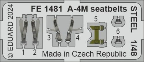 Eduard - A-4M seatbelts STEEL  MAGIC FACTORY