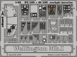 Eduard - Wellington  Mk.I cockpit interior for Trumpeter