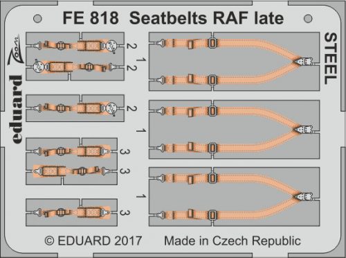 Eduard - Seatbelts RAF late STEEL