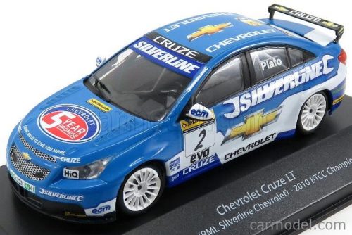 Edicola - Chevrolet Cruze Lt Team Rml Silverline Chevrolet N 2 Champion Season Btcc 2010 Jason Plato Blue White