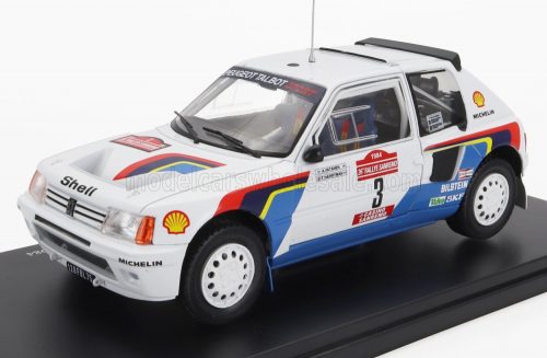 Edicola - PEUGEOT 205 T16 N 3 WINNER RALLY SANREMO 1984 A.VATANEN - T.HARRYMAN WHITE BLUE