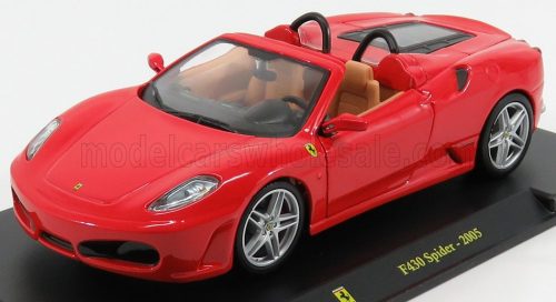 Edicola - FERRARI F430 SPIDER 2005 - CON VETRINA - WITH SHOWCASE RED