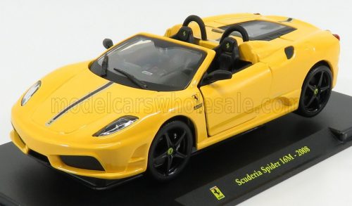 Edicola - FERRARI F430 SCUDERIA SPIDER 16M 2008 - CON VETRINA - WITH SHOWCASE YELLOW