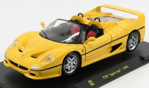 Edicola - FERRARI F50 1995 - CON VETRINA - WITH SHOWCASE YELLOW