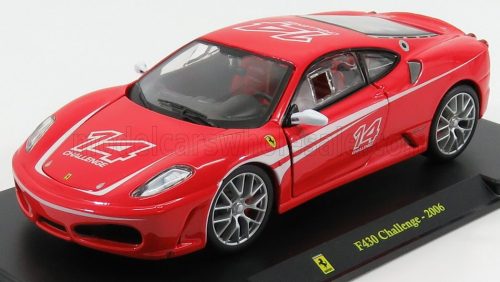 Edicola - FERRARI F430 CHALLENGE N 14 2006 - CON VETRINA - WITH SHOWCASE RED