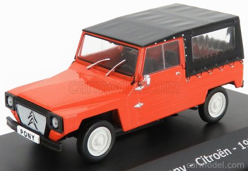 Edicola - Citroen Namco Pony Cabriolet Closed 1975 - Con Vetrina - With Showcase Red Black