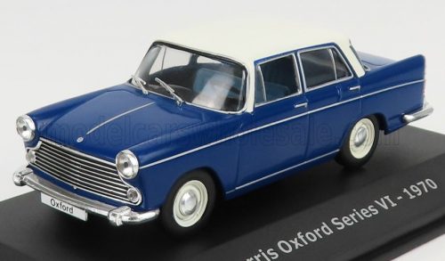 Edicola - MORRIS OXFORD SERIES VI 1970 - CON VETRINA - WITH SHOWCASE BLUE WHITE