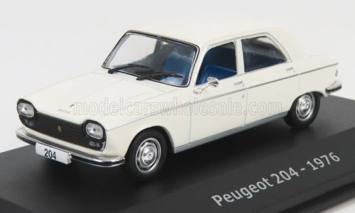 Edicola - PEUGEOT 204 1976 - CON VETRINA - WITH SHOWCASE WHITE