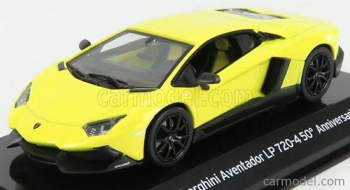 Edicola - Lamborghini Aventador Lp720-4 50Th Anniversary 2013 - Con Vetrina - With Showcase Yellow