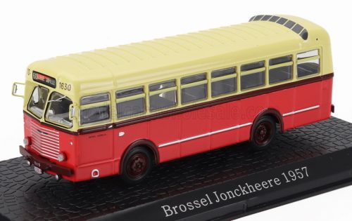 Edicola - BROSSEL JONCKHEERE AUTOBUS 1957 - DAMAGE DISPLAY BOX ORANGE CREAM