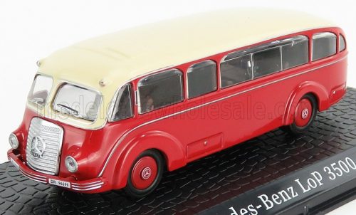 Edicola - MERCEDES BENZ LP3500 AUTOBUS 1935 - DAMAGE DISPLAY BOX RED CREAM