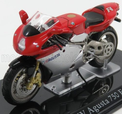 Edicola - MV AGUSTA 750 F4 - DAMAGE DISPLAY BOX RED SILVER