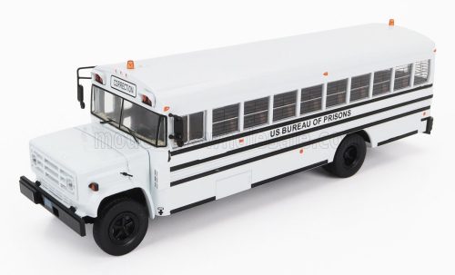 Edicola - GMC 6000 US AUTOBUS BUREAU OF PRISON USA 1990 WHITE BLACK