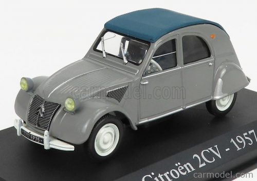 Edicola - Citroen 2Cv Cabriolet Closed 1957 - Con Vetrina - With Showcase Grey