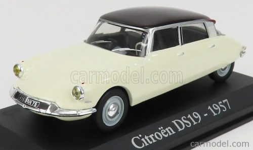 Edicola - Citroen Ds19 1957 - Con Vetrina - With Showcase Ivory Brown