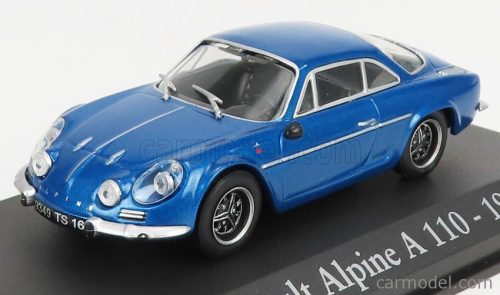 Edicola - Renault Alpine A110 1969 - Black Wheels - Con Vetrina - With Showcase Blue Met