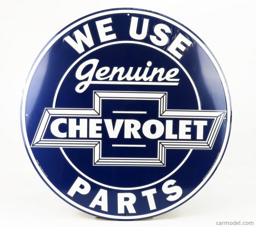 Edicola - Accessories Metal Round Plate - Chevrolet Genuine Parts Blue White