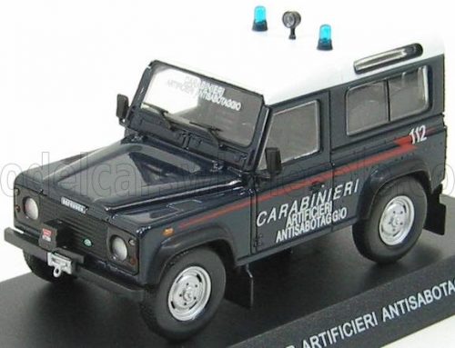 Edicola - LAND ROVER LAND DEFENDER CARABINIERI ARTIFICIERI ANTISABOTAGGIO 1998 BLUE WHITE