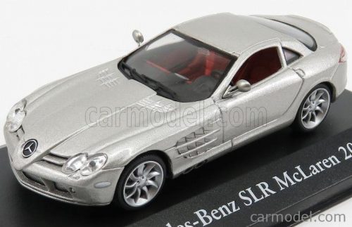 Edicola - Mercedes Benz Slr Mclaren 2003 - Con Vetrina - With Showcase Silver