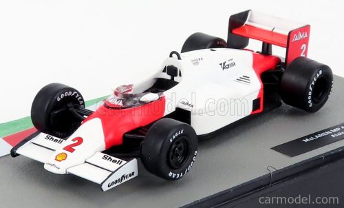 Edicola - Mclaren F1 Mp4/2B N 2 Alain Prost Season 1985 World Champion White Red