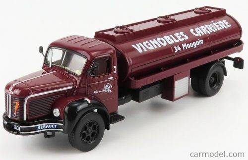 Edicola - Berliet Glm10B M3 6X4 Tanker Truck Pinardier 3-Assi 1955 Bordeaux