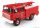 Edicola - Berliet Ff 4X4 Tanker Truck 1971 - Fire Engine - Vigili Del Fuoco - Feuerwehr Red White Silver