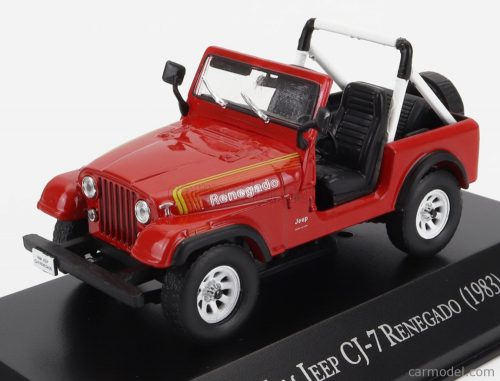 Edicola - Jeep Cj-7 Renegado Open 1983 Red