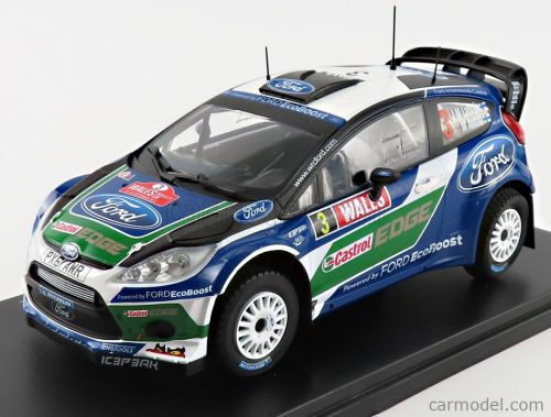 Edicola - Ford England Fiesta R5 N 3 Rally Wales Gb 2012 J.M Latvala - M.Anttila Blue White Green