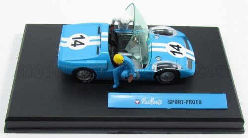 Edicola - VAILLANT SPORT PROTO N 14 SPIDER - WITH FIGURES LIGHT BLUE WHITE