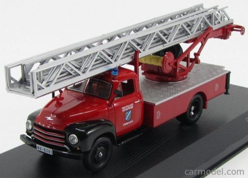 Edicola - Opel Blitz Truck Scala Freiwillige Feuerwehr 1952 - Fire Engine - Vigili Del Fuoco Red Silver