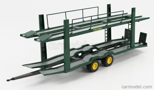 Edicola - Trailer Rimorchio Trailer For Pegaso 1060L Truck Car Transporter Tradisa Bisarca 1969 Green Yellow