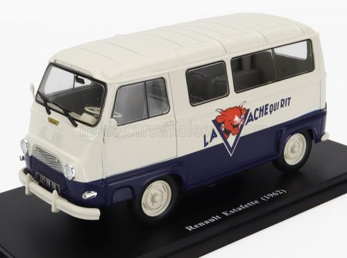 Edicola - RENAULT ESTAFETTE MINIBUS LA VACHE QUI RIT 1962 - WITHOUT CARD BOX - SENZA SCATOLA CREAM BLUE