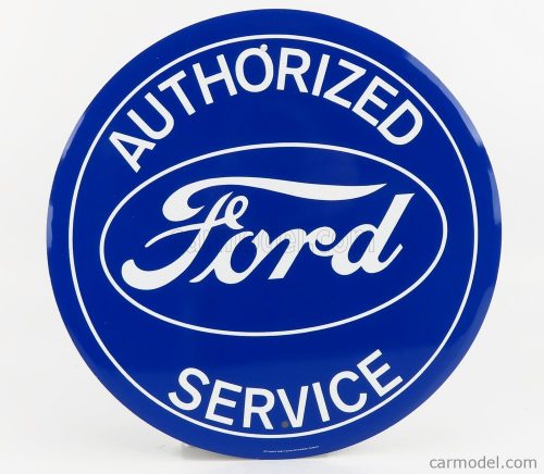 Edicola - Accessories Metal Round Plate - Ford Authorized Service Blue White