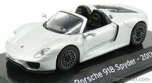 Edicola - Porsche 918 Spyder 2013 - Con Vetrina - With Showcase Silver