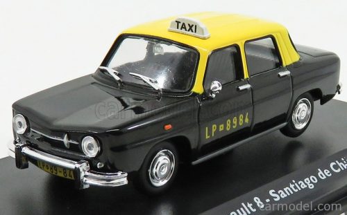 Edicola - Renault 8 Taxi Santiago De Chile 1965 Black Yellow