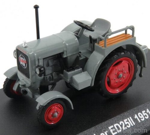 Edicola - Eicher Ed25Ii Tractor 1951 - Con Vetrina - With Showcase Grey Red