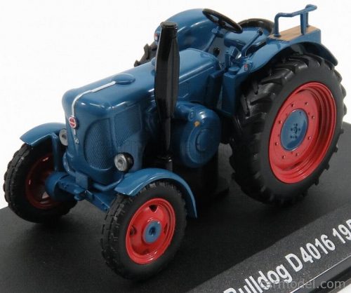 Edicola - Lanz Bulldog D4016 Tractor 1957 - Con Vetrina - With Showcase Blue Red