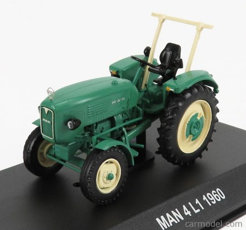 Edicola - Man 4L1 Tractor 1960 - Con Vetrina - With Showcase Green